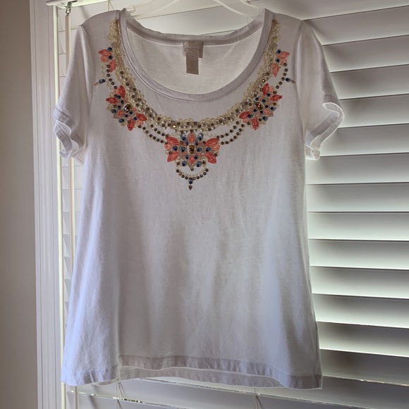 Ladies beaded decorative top - Picture 1 of 5